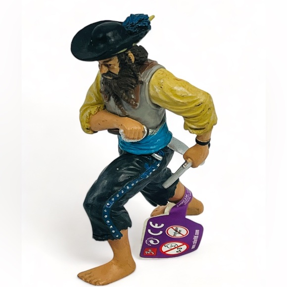 Safari Ltd Pirate Figure Gunner Phillip Morton 3” With Tag - Picture 1 of 7